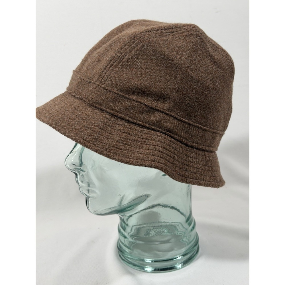 LL Bean Irish Wool Bucket‎ Hat S M Brown Lambswool Heritage Outdoor NEW